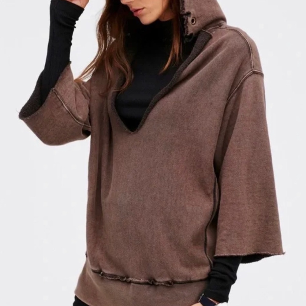 🔥RARE🔥Free People womens brown hoodie, brand new with tags